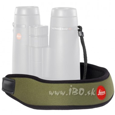 Neoprénový binokulárny popruh na krk Leica - olivovo zelený