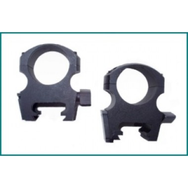 Montáž duralová dvojdielna CZ-527/FOX  D=25,4mm