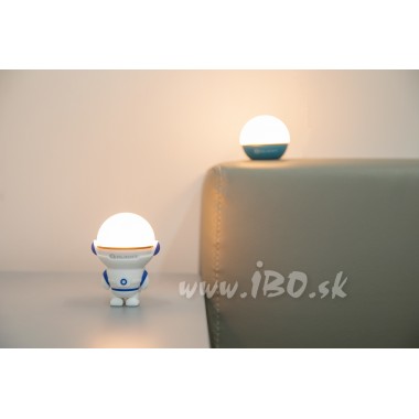 Nabíjací držiak na lampášik Obulb Olight Obuddy Astro Blue – figúrka
