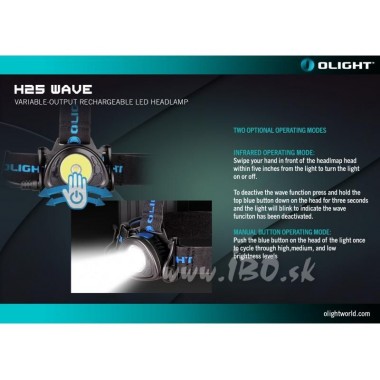 Čelovka OLIGHT H25 Wave 800 lm