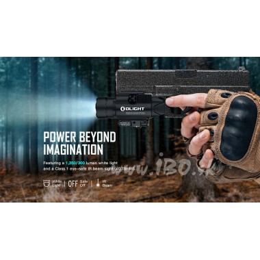 Svetlo na zbraň Olight BALDR IR 1350 lm - IR zelený laser