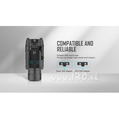 Svetlo na zbraň Olight BALDR IR 1350 lm - IR zelený laser
